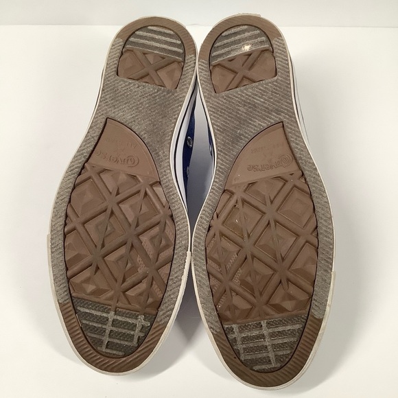 CONVERSE Custom Glitter Sneakers Swarovski Crystals Red White Blue USA Women 8 - Picture 13 of 15